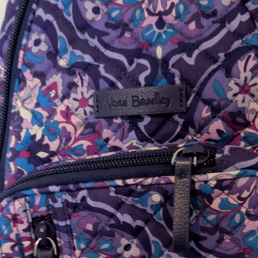 Vera Bradley Purple Floral Sling Bag - Picture 3 of 4